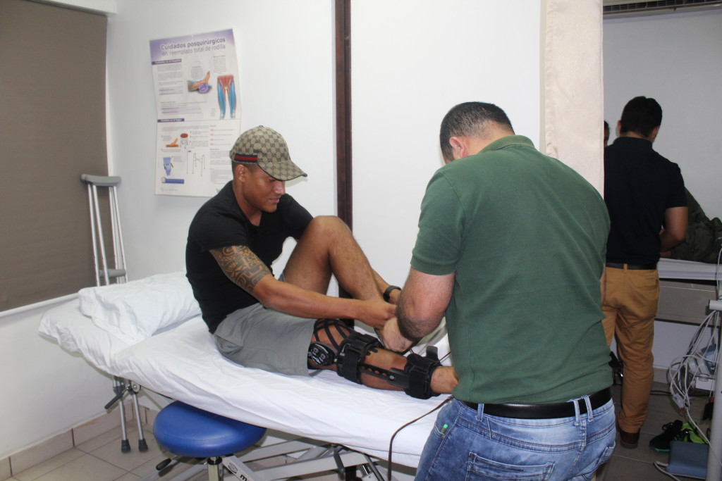 Luis Garrido ya comenzó su tratamiento con el nuevo equipo de Cemesa. Foto HSI/R. Germer