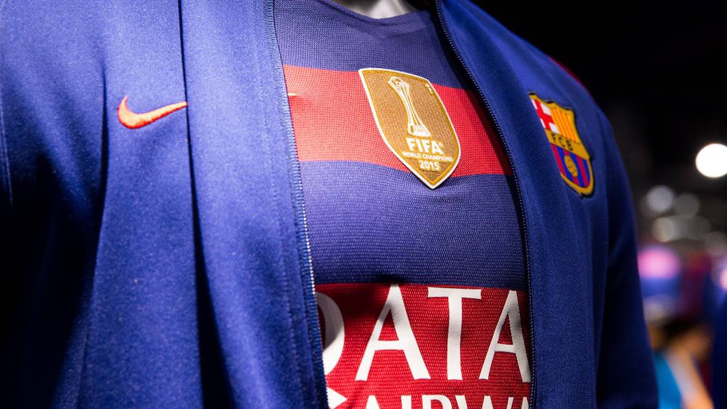 El escudo que lucirá el Barcelona frente al Betis en la jornada 17. Foto FCB