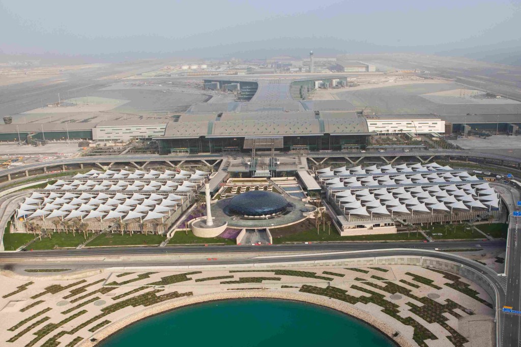 Impresionante vista aérea del Hamad International Airport Doha en Catar. Foto HIA