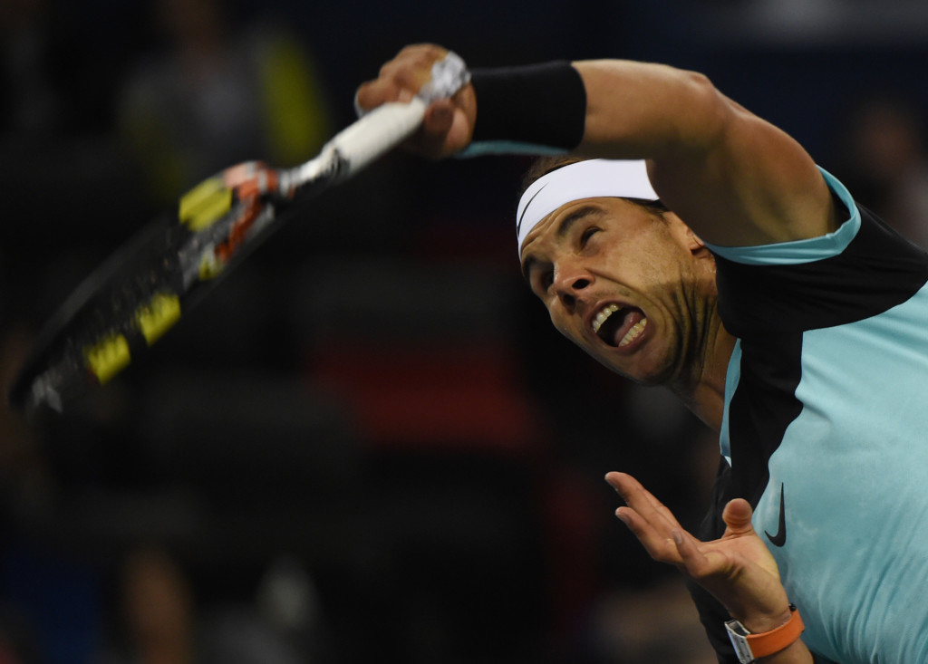 Rafael Nadal de España estará defendiendo su titulo conseguido en 2015. Foto AFP/G. Baker