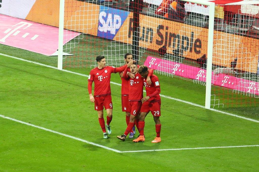 Cuarto gol del Bayern. Foto FCB
