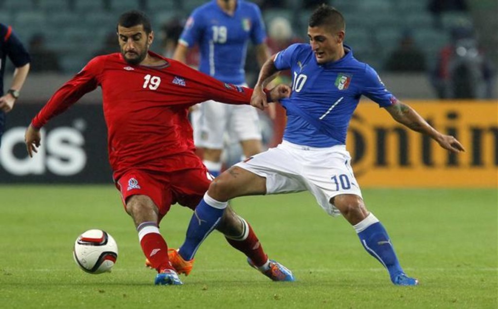 Verratti no jugará con Italia frente a la 'roja'. Foto EFE