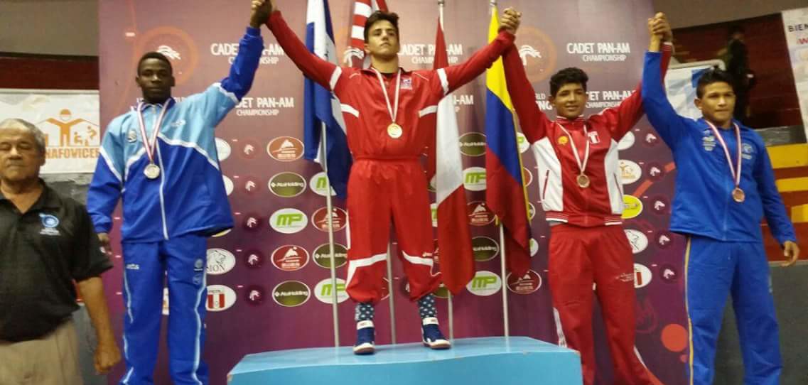 David Brooks gana medalla de plata en Panamericano Cadete de lucha