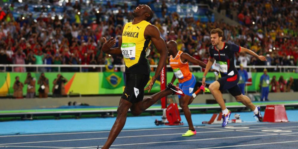 Sin récord Usain gana oro por tercera vez los 200 metros planos en los Olímpicos
