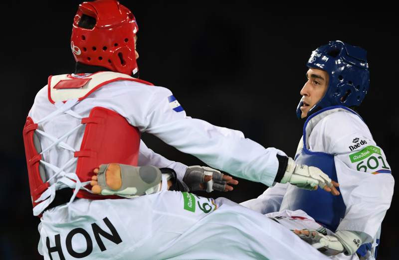 Miguel Ferrera no pudo ante peleador iraní en taekwondo olímpico