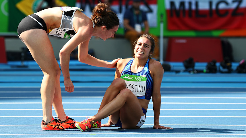Nikki Hamblin y Abbey D'Agostino muestran al mundo el espíritu olímpico en Rio