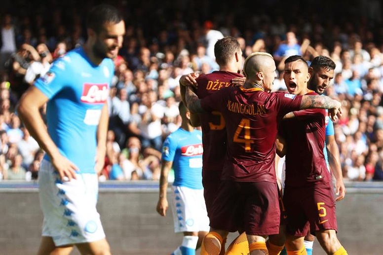 La Roma gana y golea al Nápoles y le roba la segunda plaza del Calcio
