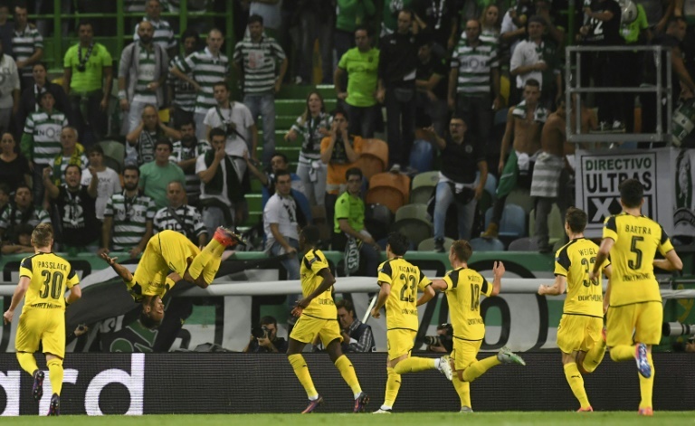 Tres puntos de oro del Dortmund en Portugal frente al Sporting de Lisboa
