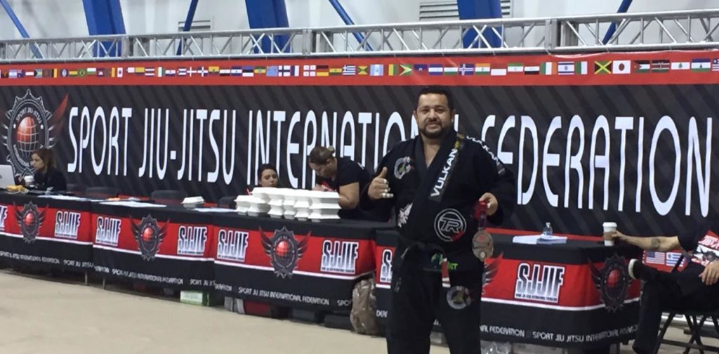 Jovany Varela durante el campeonato mundial de Jiu-Jitsu. Foto Anaconda Academy