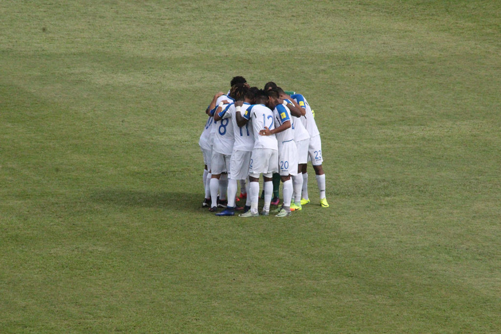 La unión de grupo y mejorar el juego, claves para Honduras frente a T&T. Foto HSI