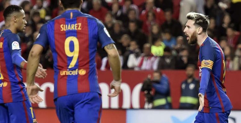 Messi decanta a favor del Barça un cerrado duelo contra el Sevilla