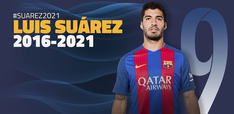 Barcelona, España. (BES) - El equipo azulgrana ha hecho oficial lo que era ya un secreto a voces: Luis Suárez seguirá siendo 'culé' hasta 2021.