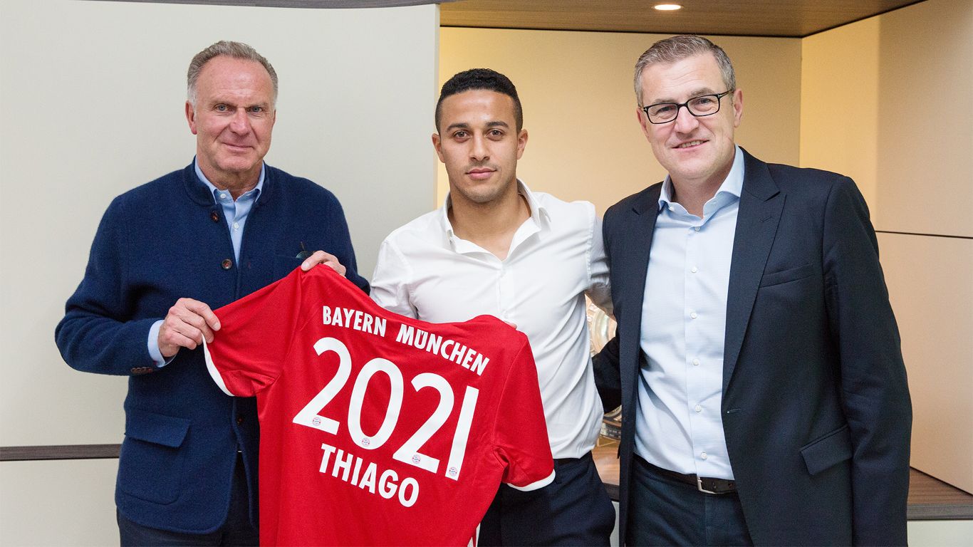 OFICIAL: Thiago Alcántara será bávaro hasta el 2021. Coman ya es del Bayern
