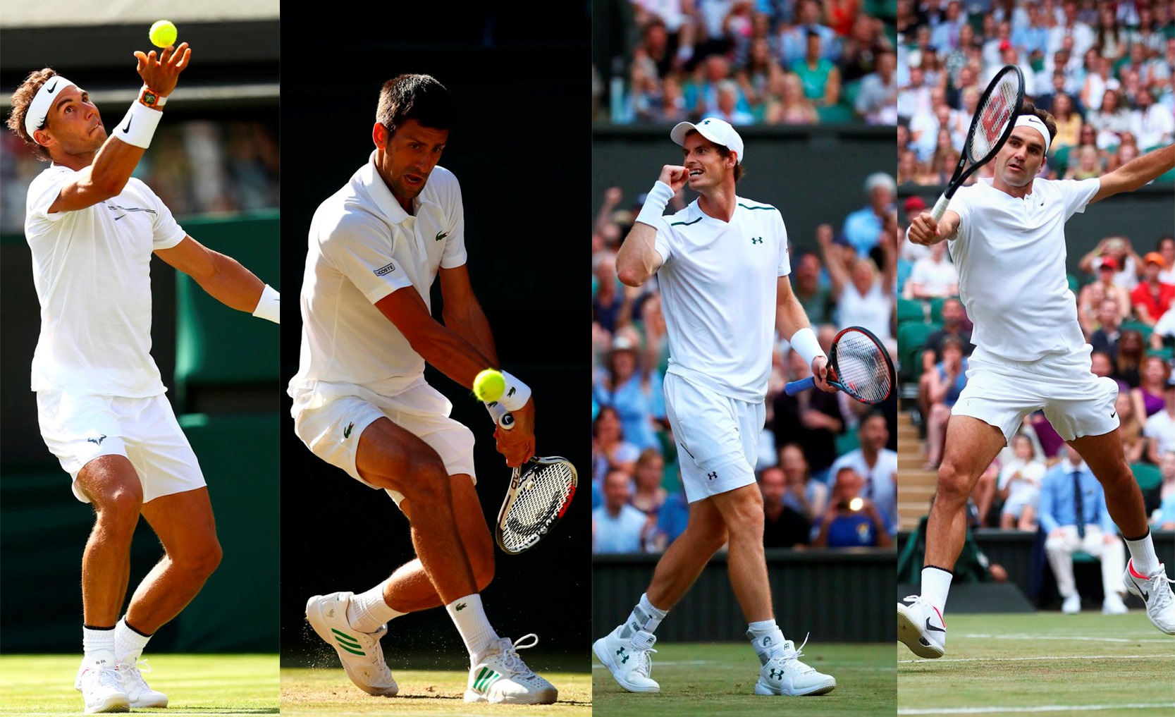 Wimbledon vive el regreso de los "cuatro fantásticos"