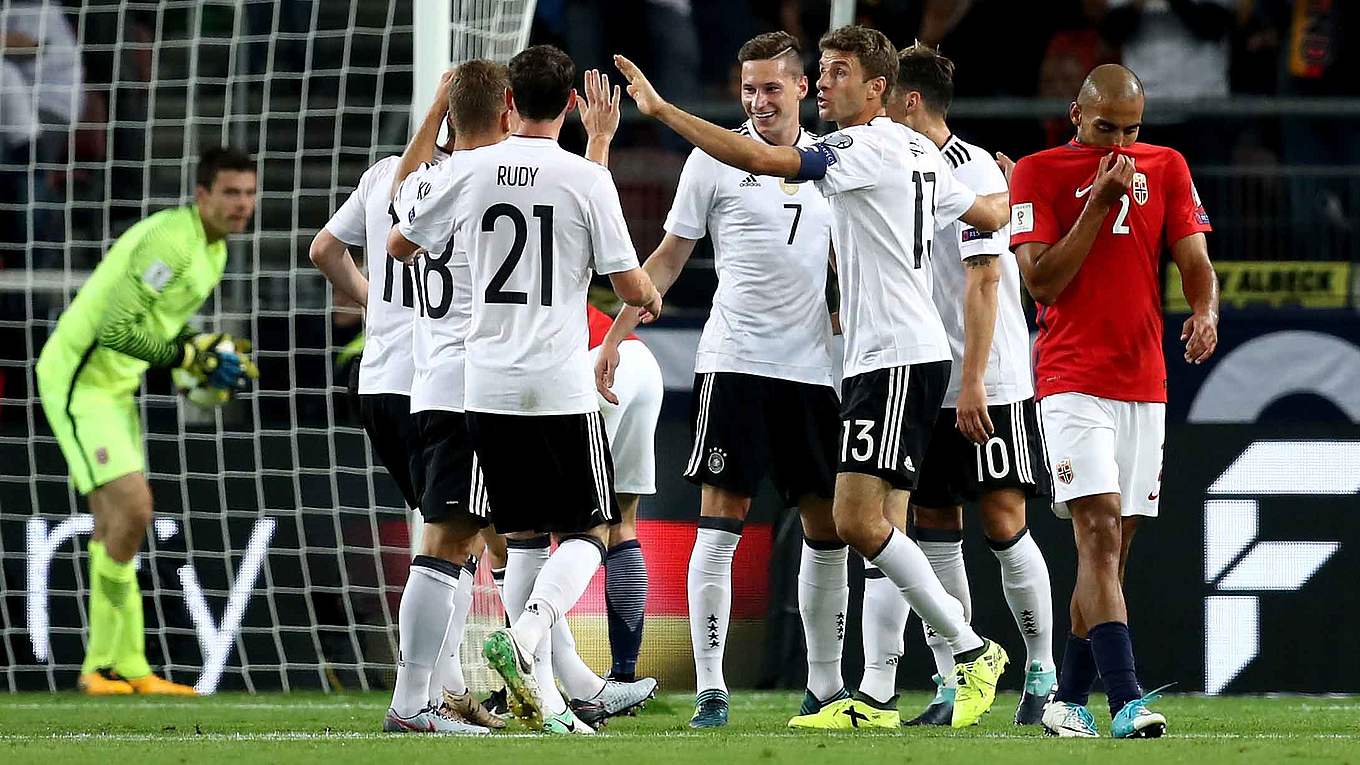 Alemania aplasta a Noruega pero debe esperar para confirmar cupo