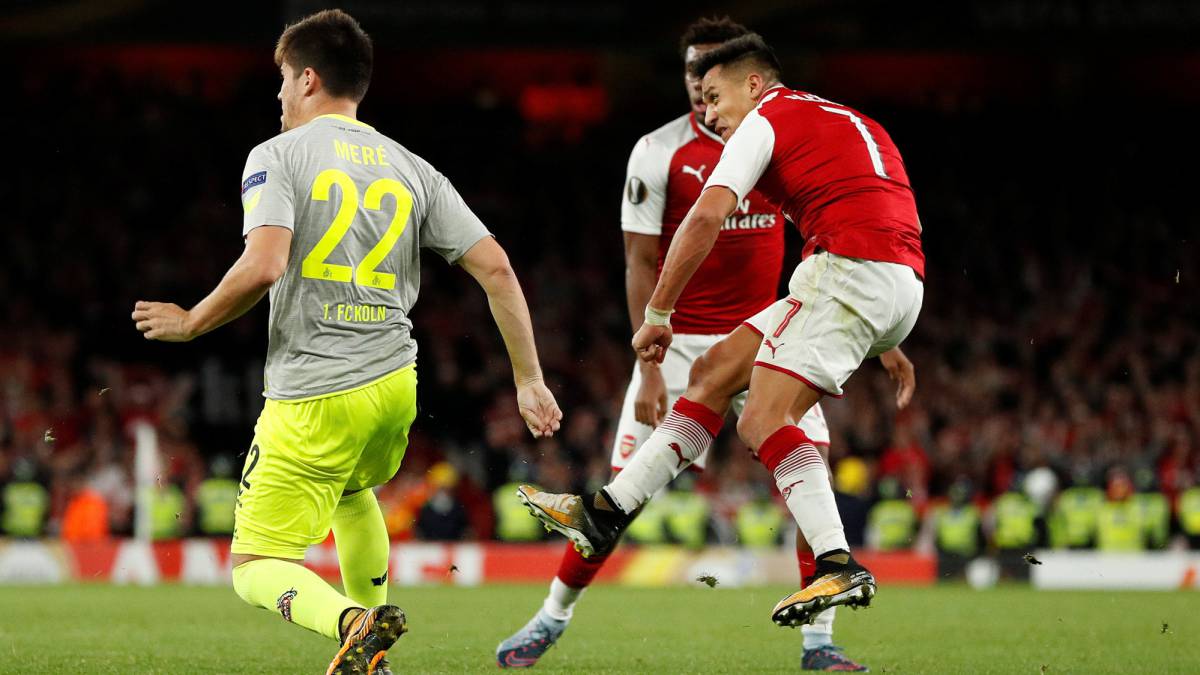 Arsenal le remonta al Köln con golazo de Alexis Sánchez