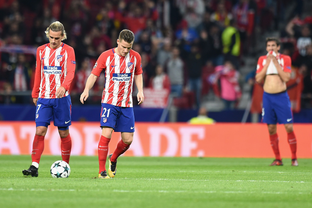 El Atlético al borde de la eliminación en Champions League