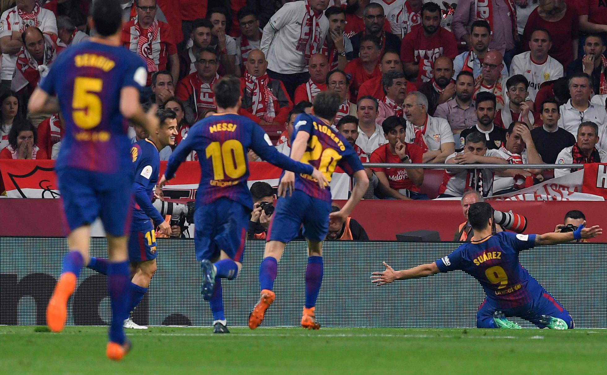 Barcelona, campeón de la Copa del Rey goleando al Sevilla FC