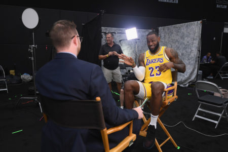 LeBron James y su primer día con los nuevos Lakers