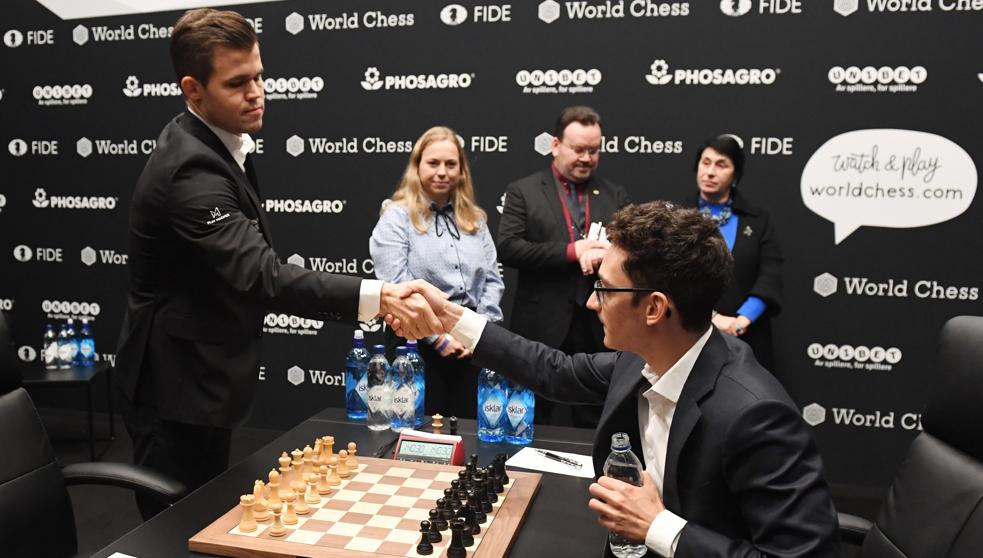 Carlsen y Caruana mantienen tablas después de cuatro enfrentamientos