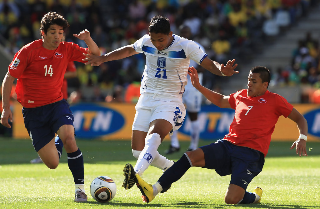 Honduras cayó derrotado frente a Chile por 4-1. Foto Getty