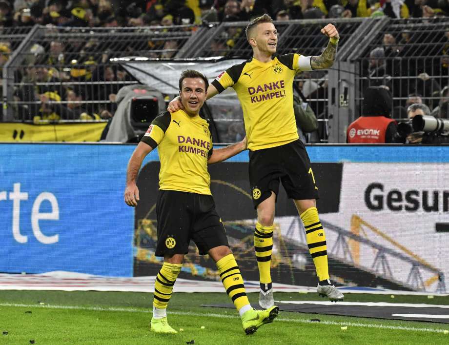 Dúo dinámico del Dortmund. Gotze y Reus. Foto AP