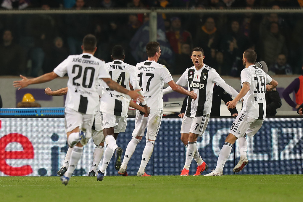 Cristiano lidera la goleada del Juventus en Florencia
