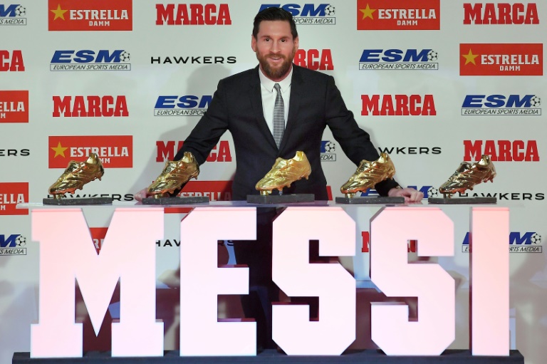 Messi recibe su quinta Bota de Oro, único jugador en lograrlo