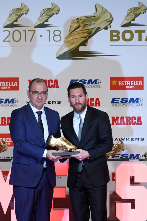 Lionel Messi recibe la Bota de Oro