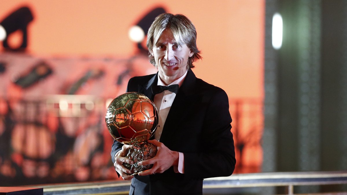Luka Modric es el nuevo Balón de Oro de la France Football