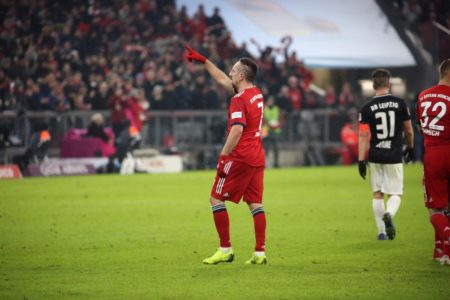 El héroe de la noche: Franck Ribery. Foto FCB