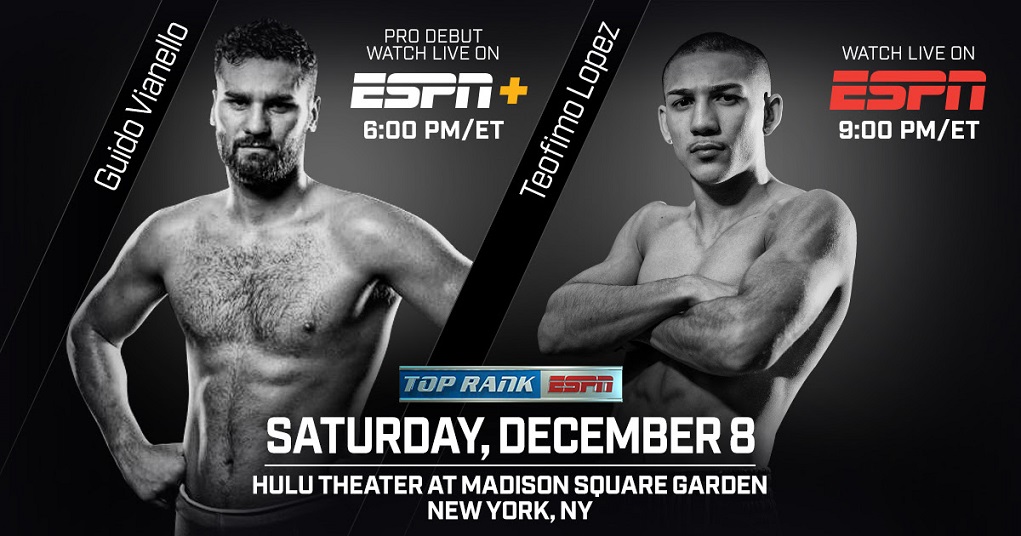 Teófimo López pelea en el Madison Square Garden el 8 de diciembre