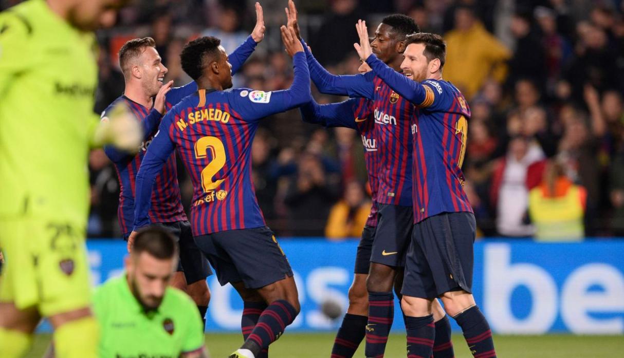Messi y Dembélé ordenan la serie ante un Levante que denunciará al Barca