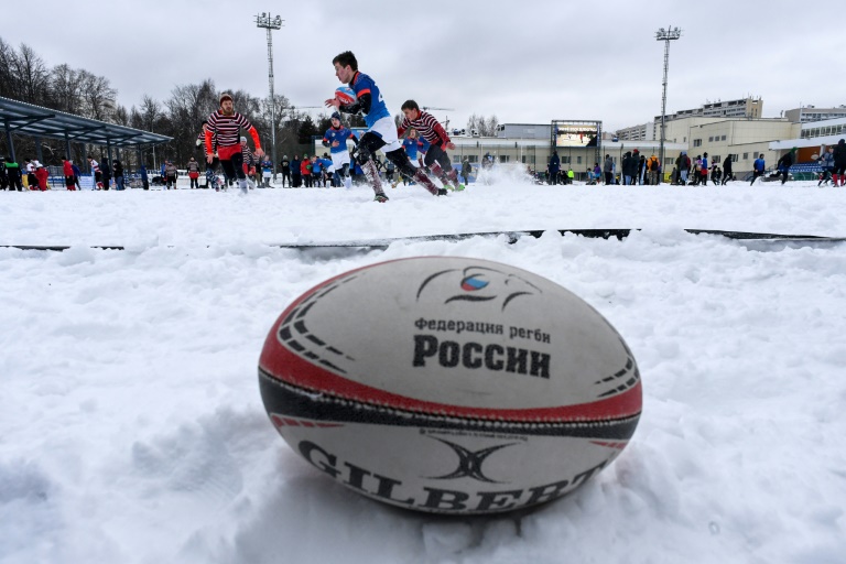 El crudo invierno en Rusia pone el rugby sobre nieve en auge