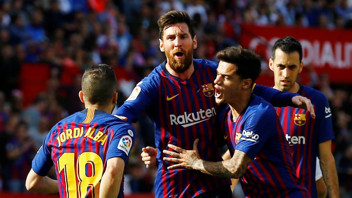 Lionel Messi se destapa antes del Clásico y Barca bate al Sevilla