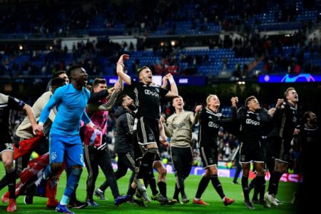 El Ajax borró del Bernabéu al Real Madrid. Foto AFP
