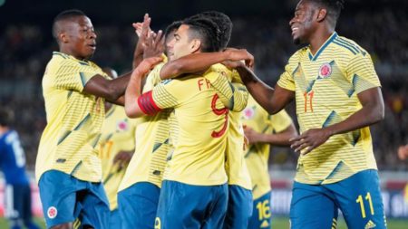Colombia venció a Japón como visitante y dio inicio la era Queiroz. Foto AP