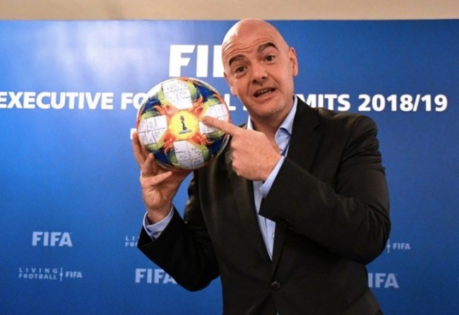 Gianni Infantino, el presidente de la FIFA. Foto AFP