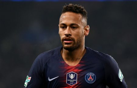 Neymar, durante un partido copero entre el PSG y el Estrasburgo