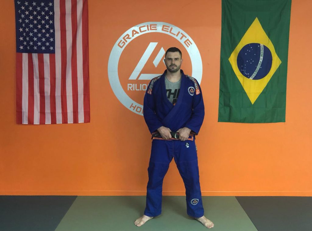 Profesor Renato Lustosa, cinturon negro en Jiu Jitsu Brasileño.