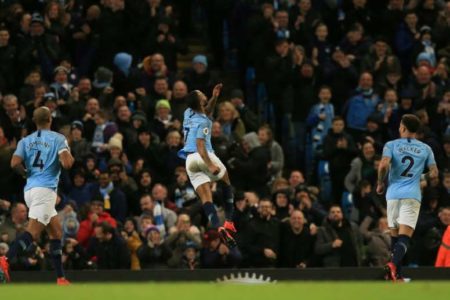 Sterling anotó tres goles. AFP