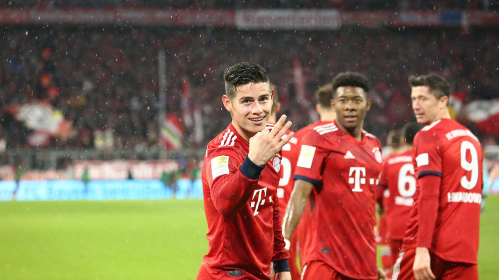 Bayern Múnich triunfa ante Mainz con triplete incluido de James Rodríguez