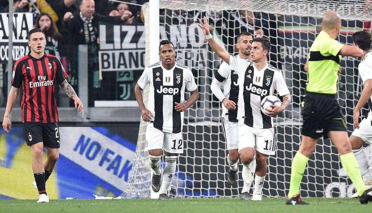 Juventus remonta al AC Milán y se acerca mas al Scudetto