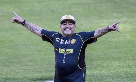 Maradona sonríe con Dorados en las semifinales de la Liga MX de ascenso. Foto Imago 7