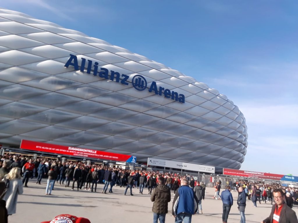 Así lució el Allianz Arena antes de la goleada del Bayern. Foto HSI/Ricardo Schipprit
