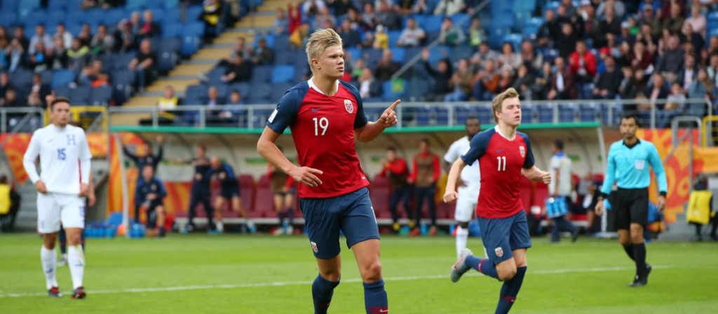 Haaland fue el goleadcor del juego contra la Bicolor. Foto Getty