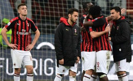 El AC Milan no disputará la próxima edición de la Europa League. Foto AFP