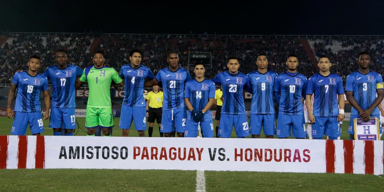 Honduras empata ante Paraguay con fútbol productivo y vistoso