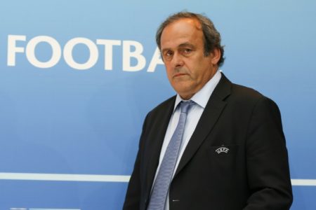 Michel Platini, entonces presidente de la UEFA