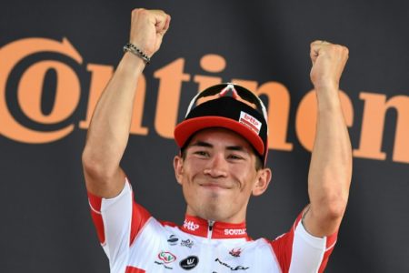 Caleb Ewan celebra su triunfo en la undécima etapa del Tour de Francia